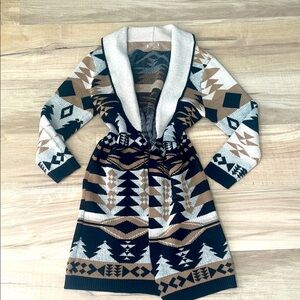 Women’s western pocket Patterned Cardigan